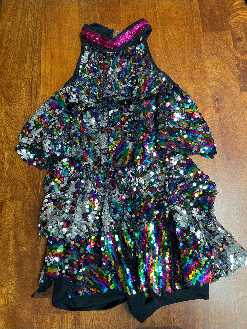 A wish come true dance  sequin dress size lc